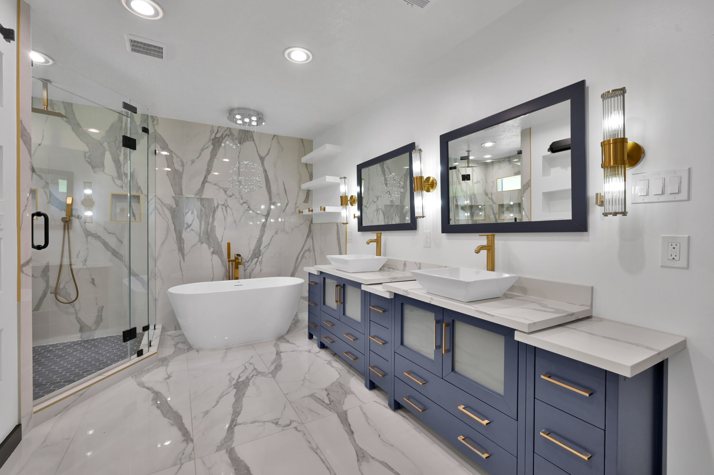 Modern bathroom remodeling